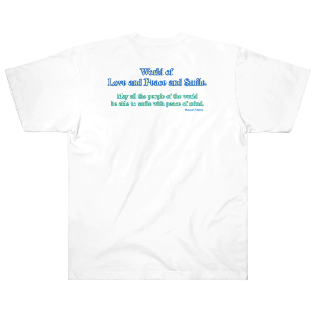 Mona♡ChirolのWorld of Love＆Peace＆SmileーBlue Vol.②ー ヘビーウェイトTシャツ