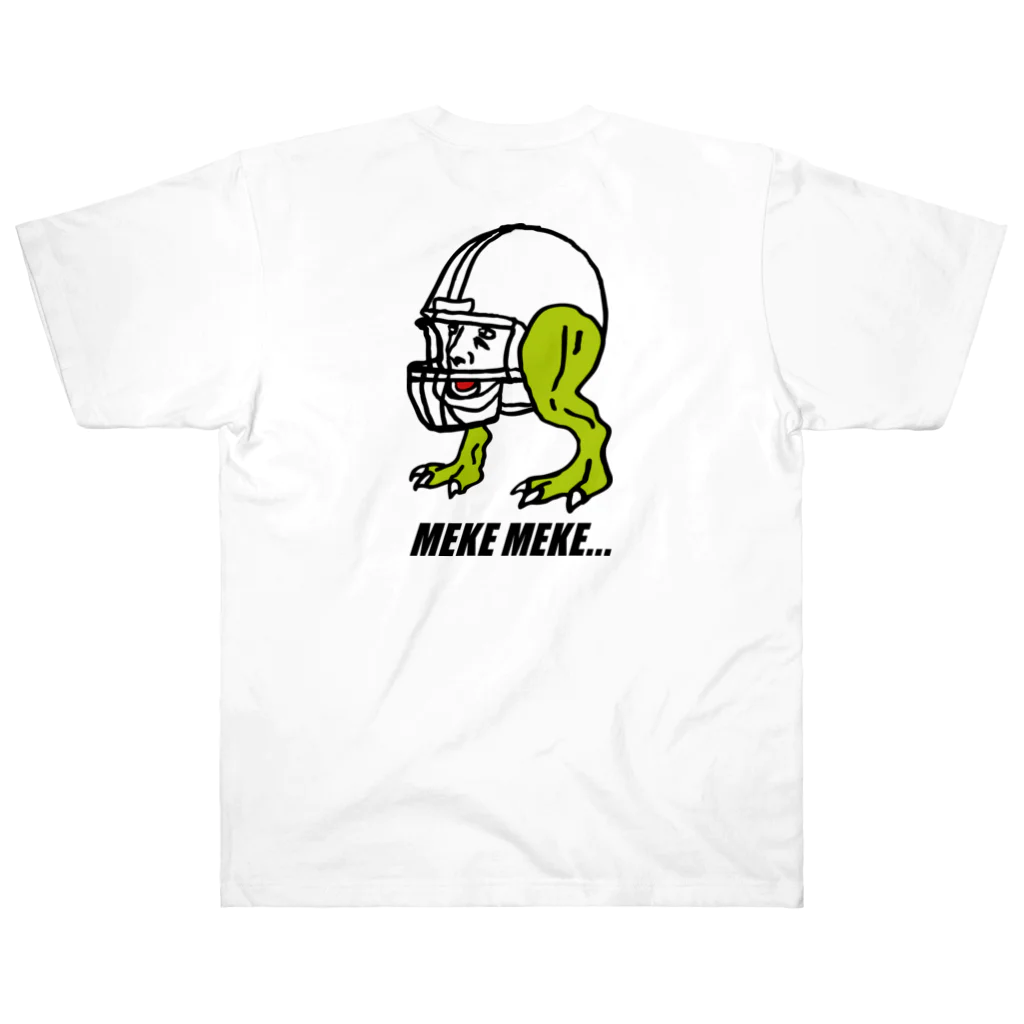 mekemeke...のアメフトザウルス🦖🏈 Heavyweight T-Shirt