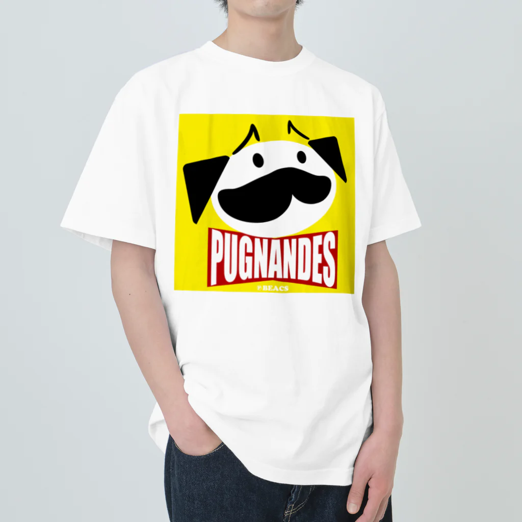 BEACSのPUGNANDES2022‗Yellow ヘビーウェイトTシャツ