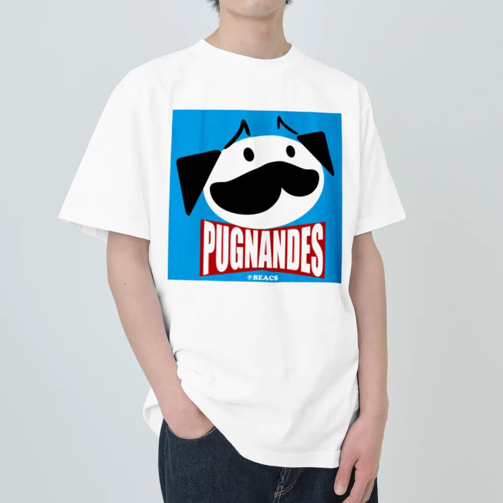 BEACSのPUGNANDES2022‗Blue ヘビーウェイトTシャツ