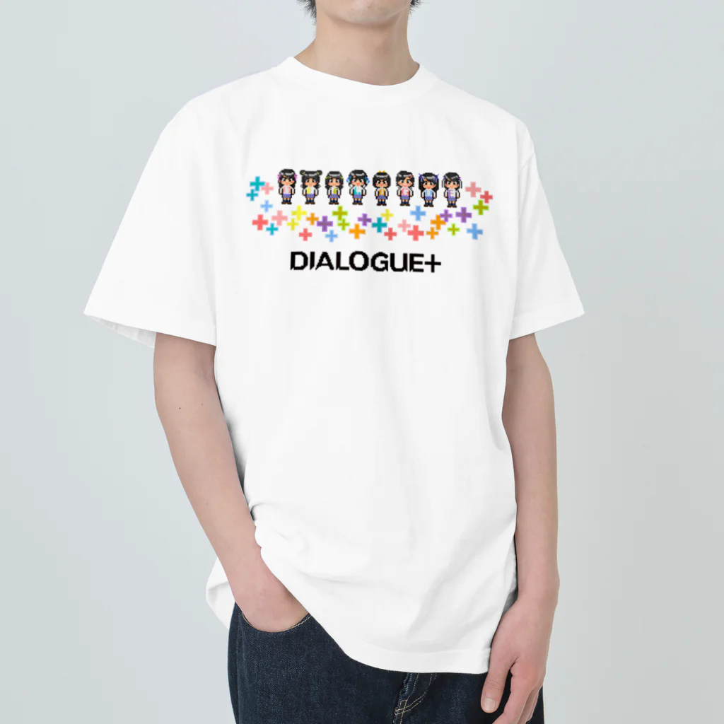 DIALOGUE＋のドットDIALOGUE＋ 箱推しヘビーウェイトTシャツ(白) ヘビーウェイトTシャツ