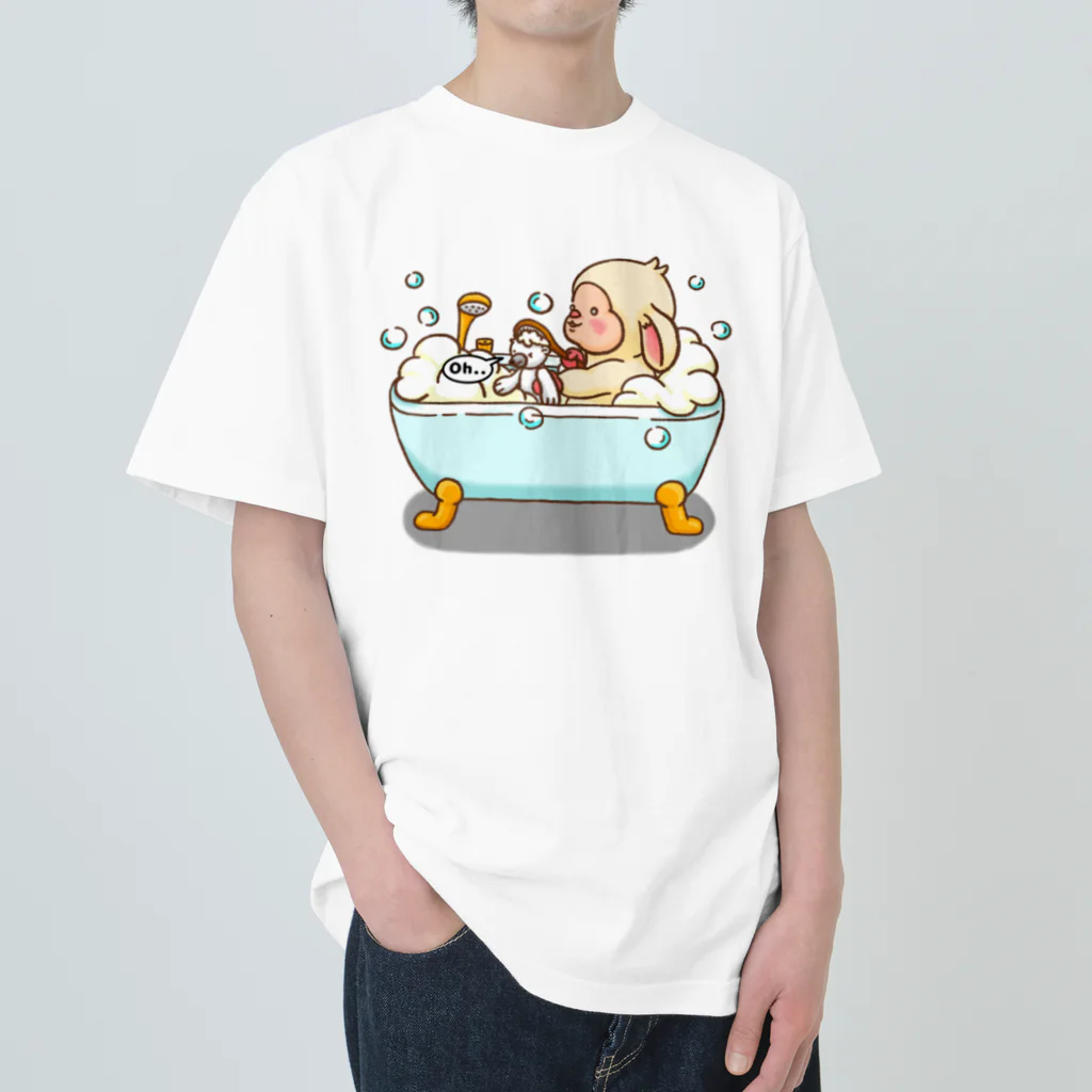 mei-channel SUZURI店のバスタイム　（カラー） ヘビーウェイトTシャツ