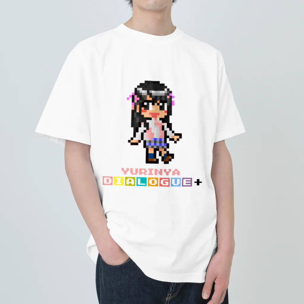 DIALOGUE＋のドットDIALOGUE＋ ゆりにゃ推しヘビーウェイトTシャツ(白) ヘビーウェイトTシャツ