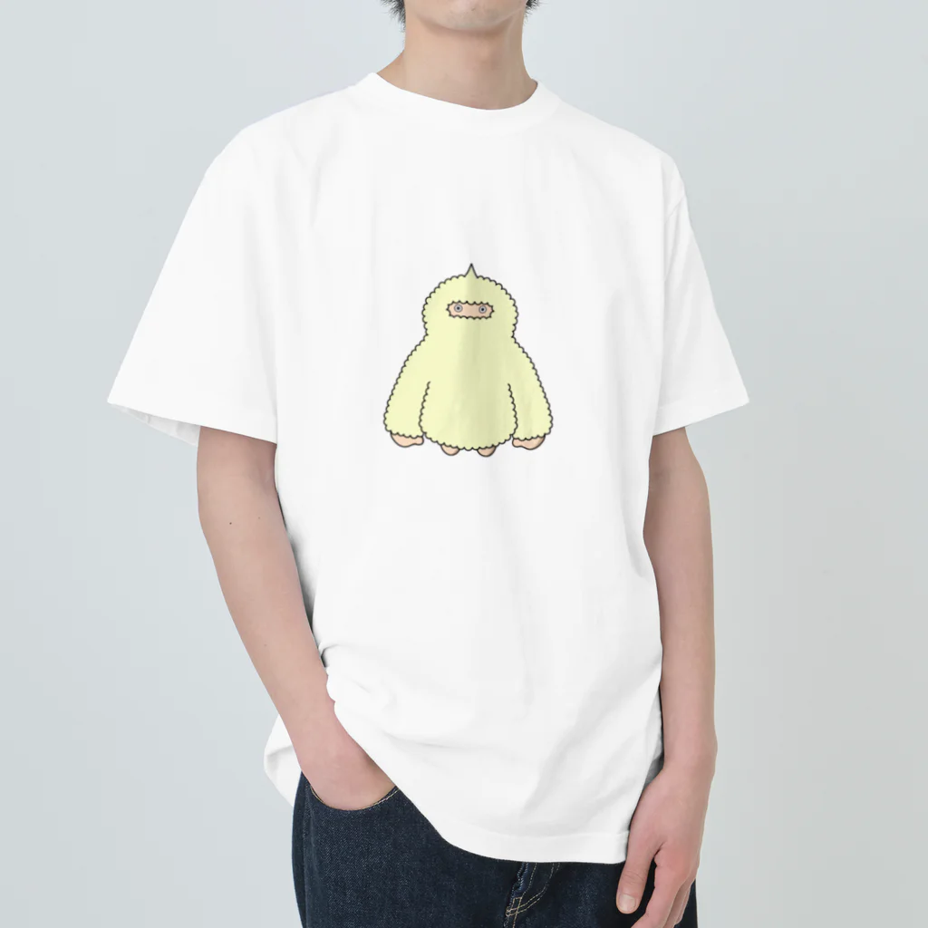 もこもこイエティのもこもこイエティ Heavyweight T-Shirt