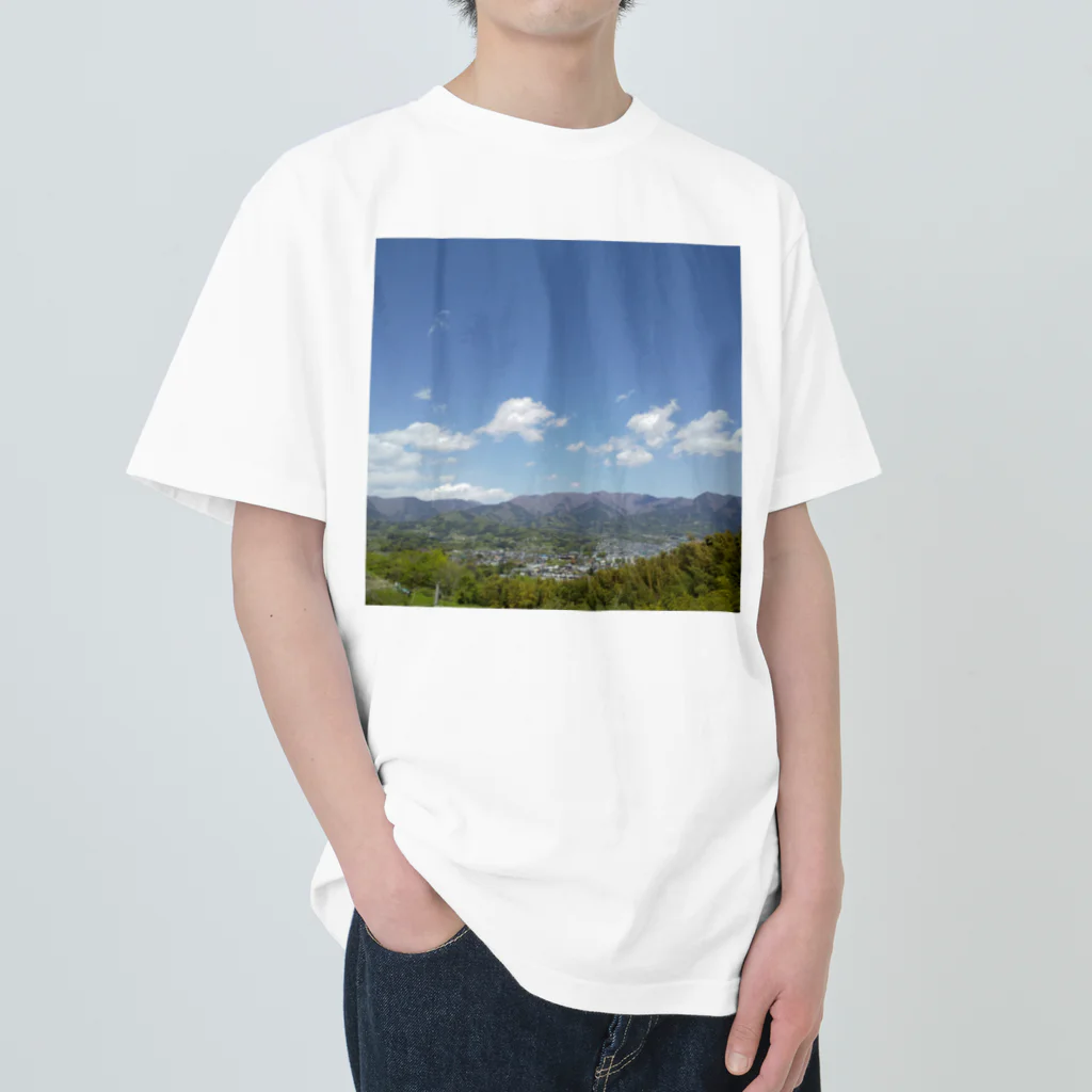 五月雨屋の夏の青空！ ヘビーウェイトTシャツ