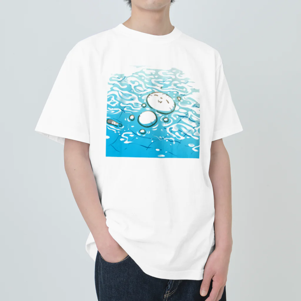 漫画工房クロノスの水風呂ラブ ヘビーウェイトTシャツ