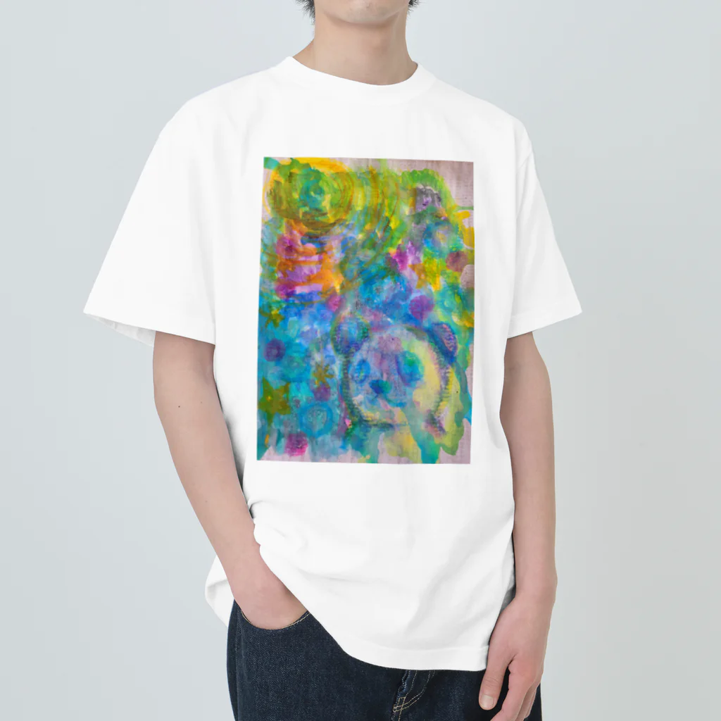 arisa_saryu369のパンダの願い Heavyweight T-Shirt