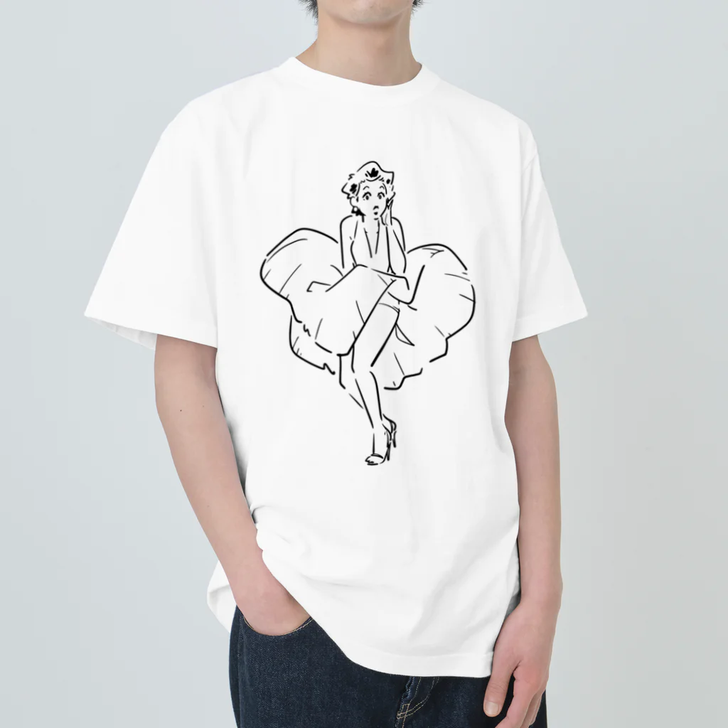 山形屋米店のマリリン・モンロー（Marilyn Monroe) Heavyweight T-Shirt