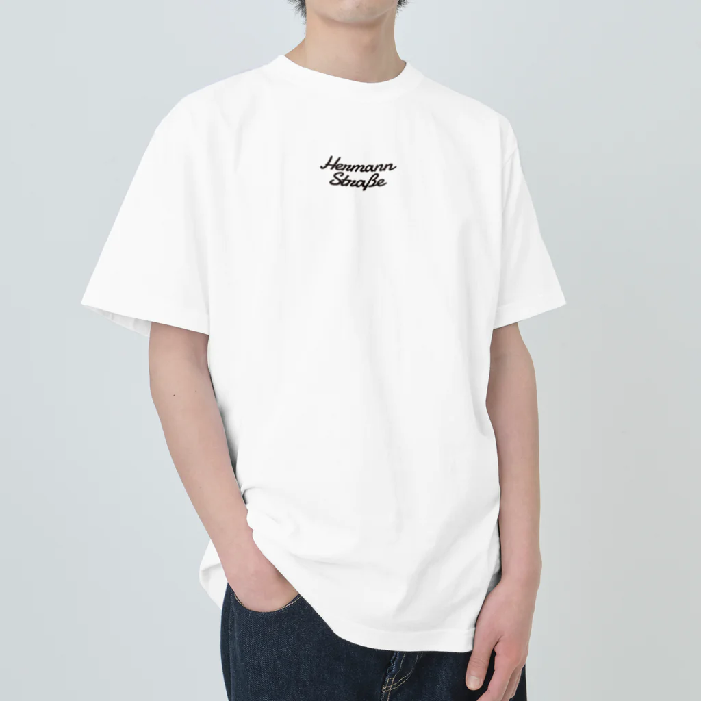 HermannStrasseのモネとグリーンイグアナ：バックプリント Heavyweight T-Shirt