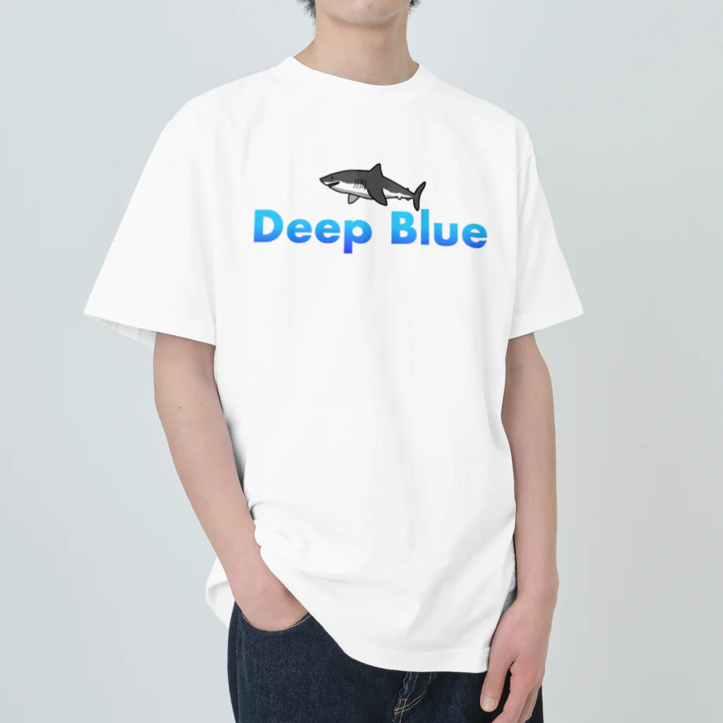 DeepBlueのホホジロザメ Heavyweight T-Shirt