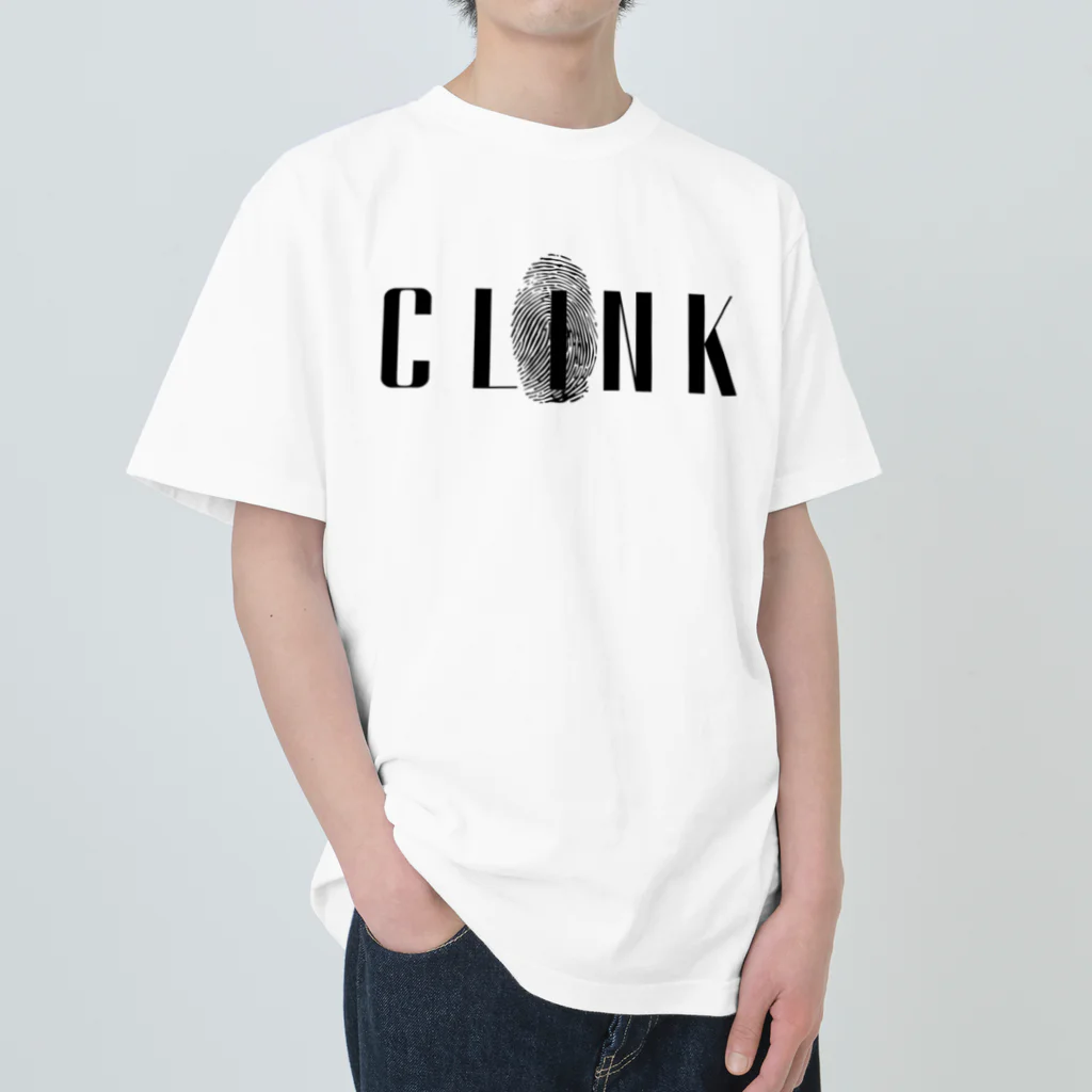 CLINK_officialのCLINK旧LOGO2 ヘビーウェイトTシャツ