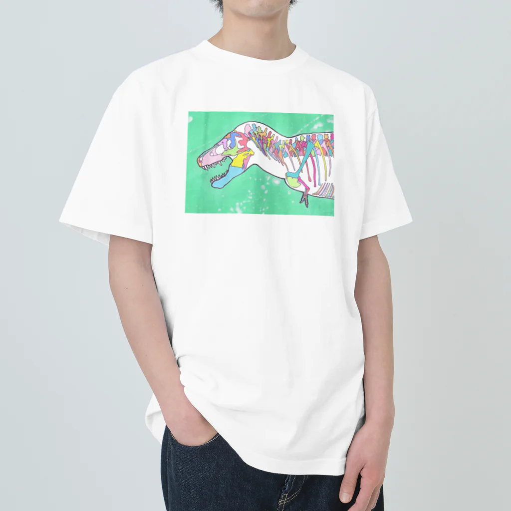 気まぐれインコのティラノサウルス・ボーン Heavyweight T-Shirt