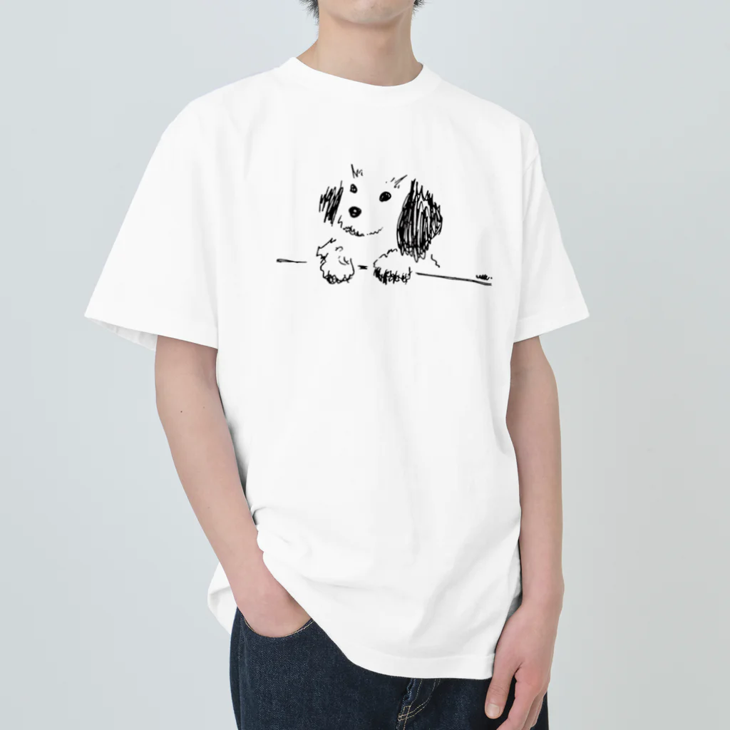 econte ダックスフントTシャツストアのくれるの？ Heavyweight T-Shirt