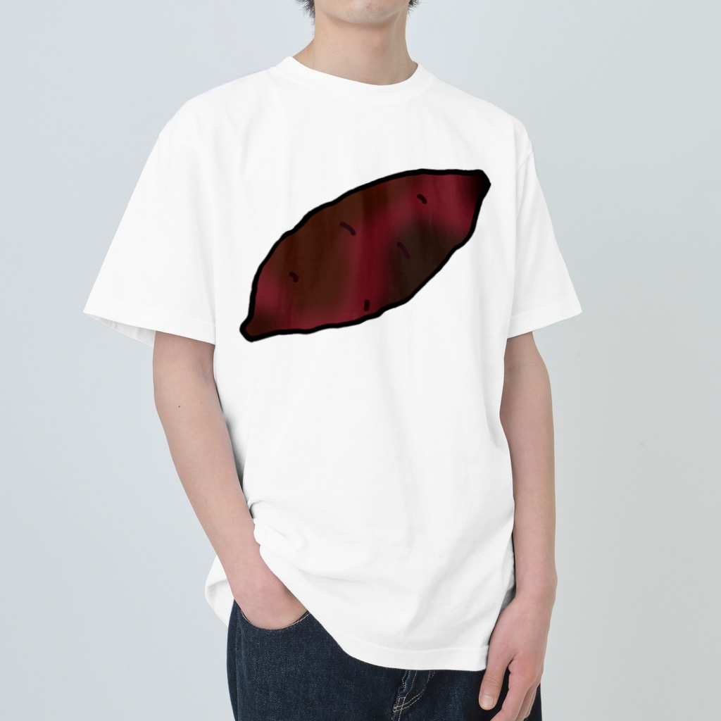脂身通信Ｚの【両面プリント】のぼり旗♪焼きいも1911 Heavyweight T-Shirt