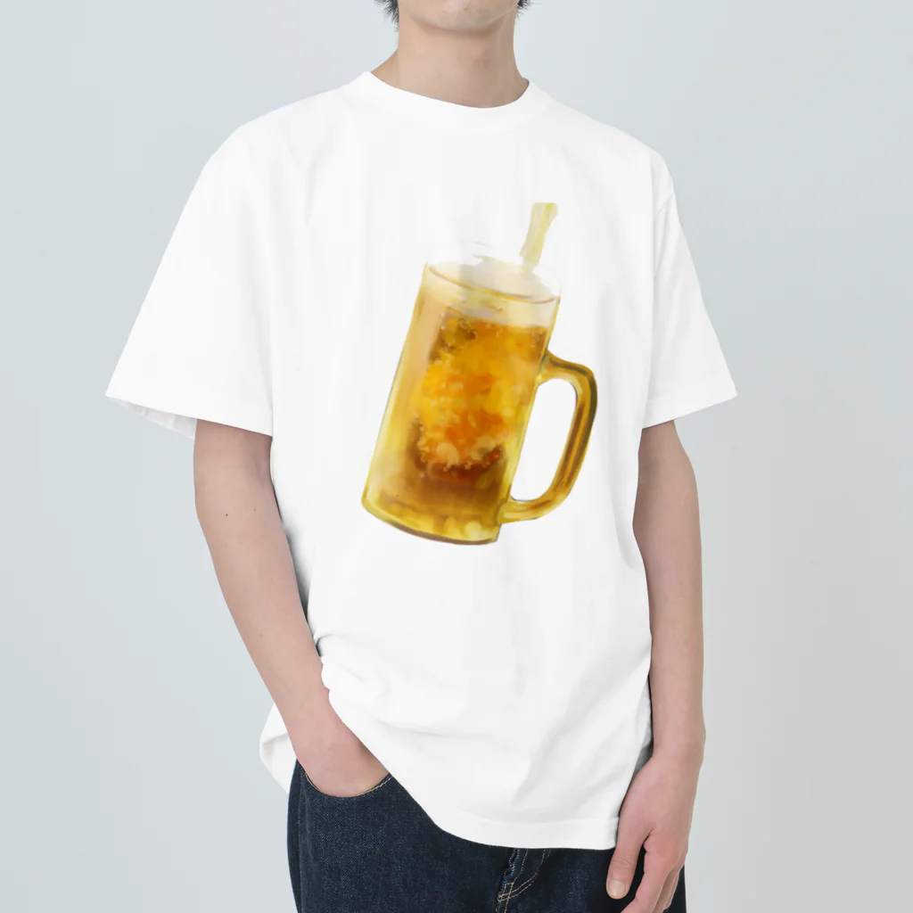 夏だ！ビールだ！のシュワー！！ Heavyweight T-Shirt