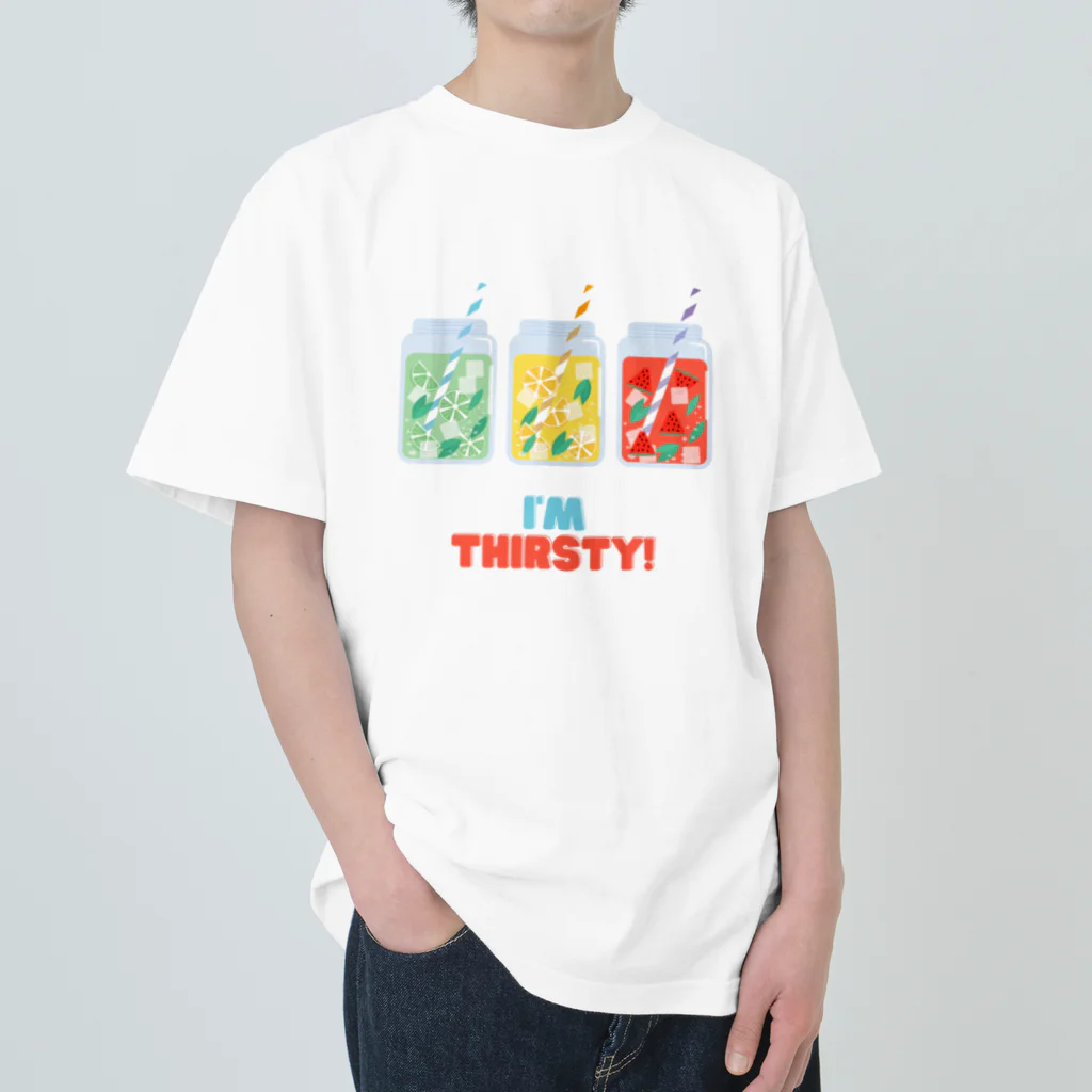 TakeShiomiのI'm Thirsty! Tシャツ Heavyweight T-Shirt