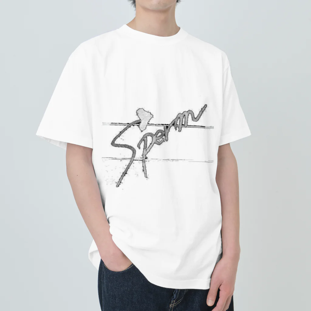 鈴木初日😄🦍のsperm Tシャツ ヘビーウェイトTシャツ