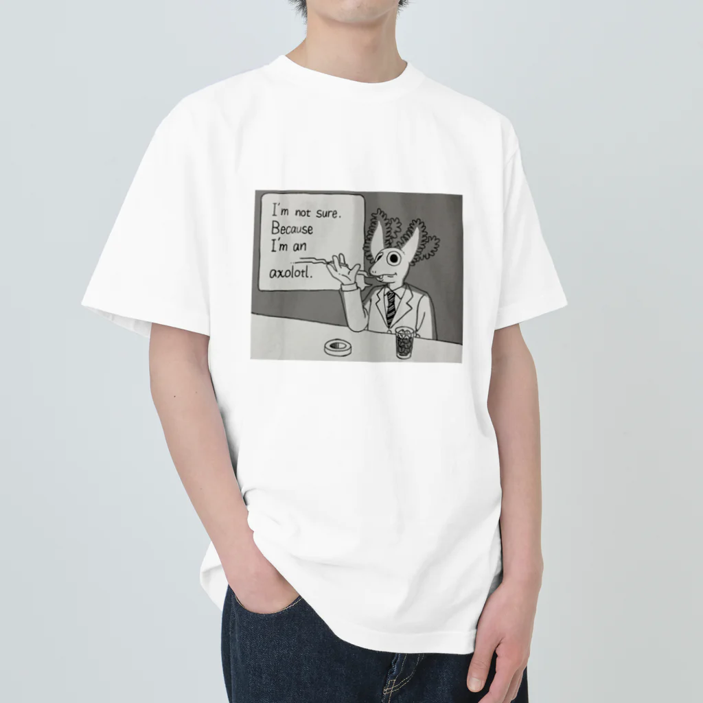 BUTTER on da パンのぼくウーパールーパーだからわからない Heavyweight T-Shirt