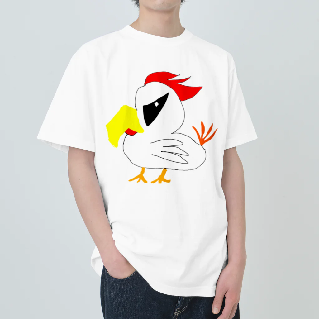 Saku-rinのヤンキー鶏くん ヘビーウェイトTシャツ