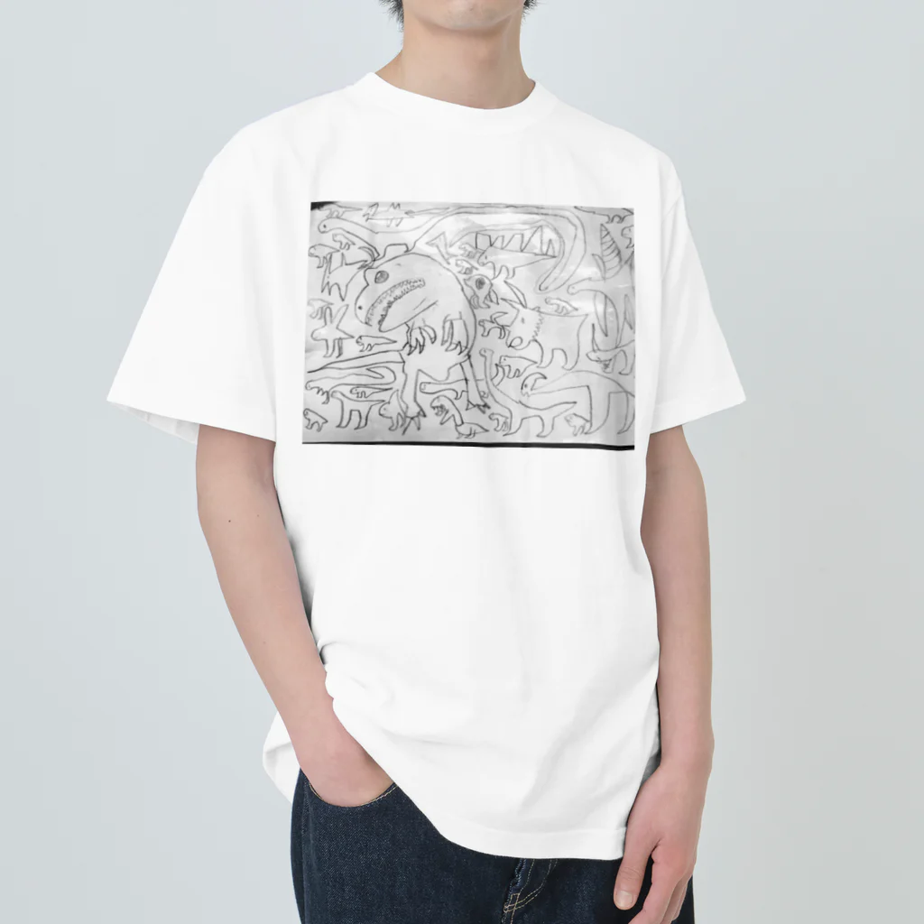 RIKYUのＹＵデザイン　恐竜Tシャツ Heavyweight T-Shirt