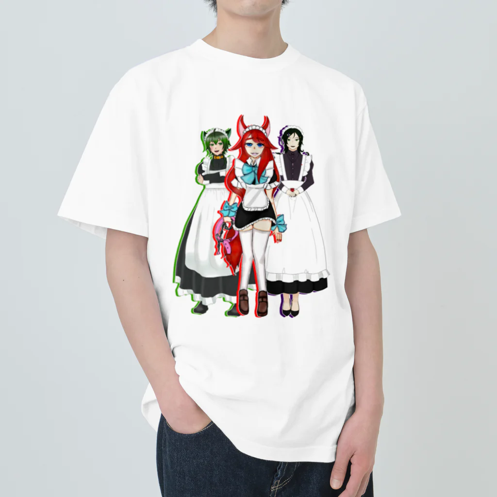 🟢深海通販所🦂のメイド元三兄弟 Heavyweight T-Shirt