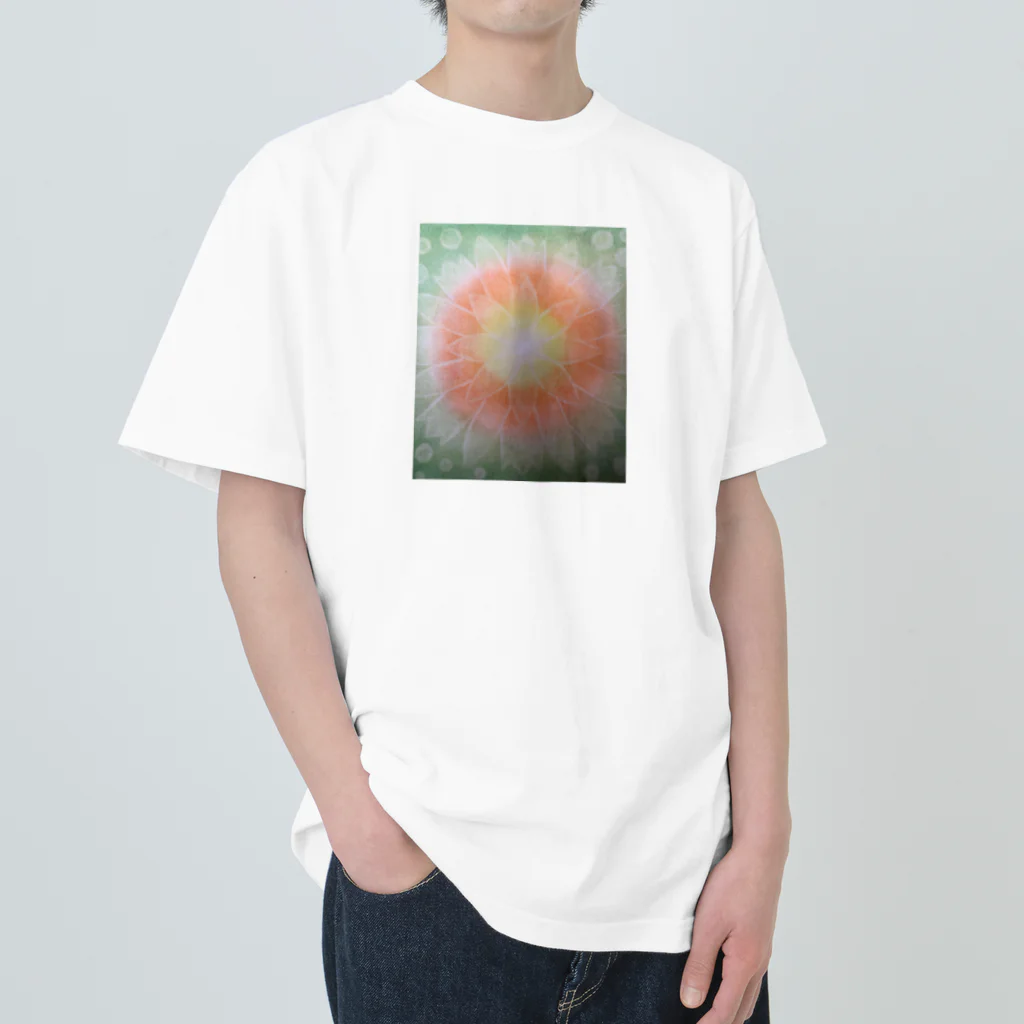 光のパステルアート　Hisaの光のパステルアート　陽光 Heavyweight T-Shirt