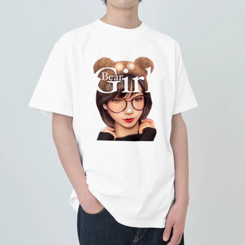 Re:Re:SmileyのBear Girl ☆◡̈⋆ Heavyweight T-Shirt