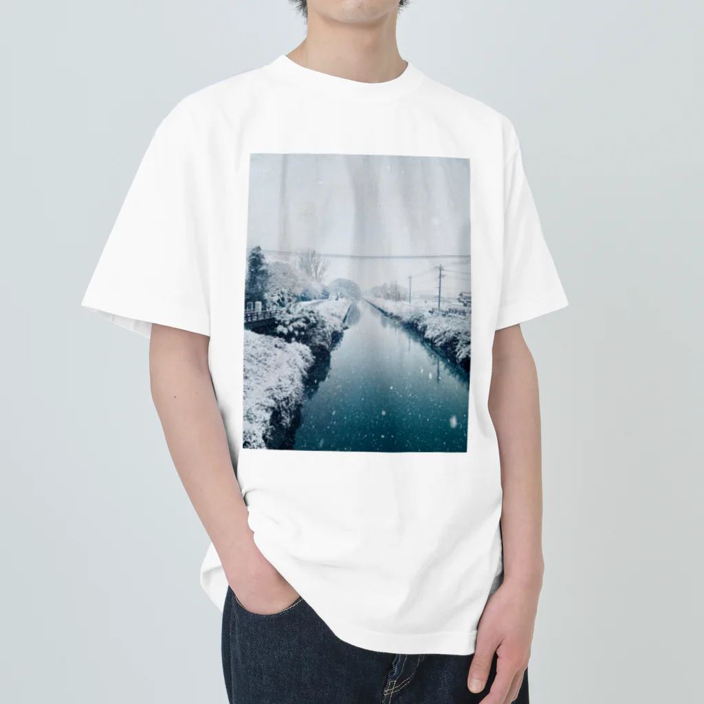 Mikazuki86の冬の景色1 Heavyweight T-Shirt