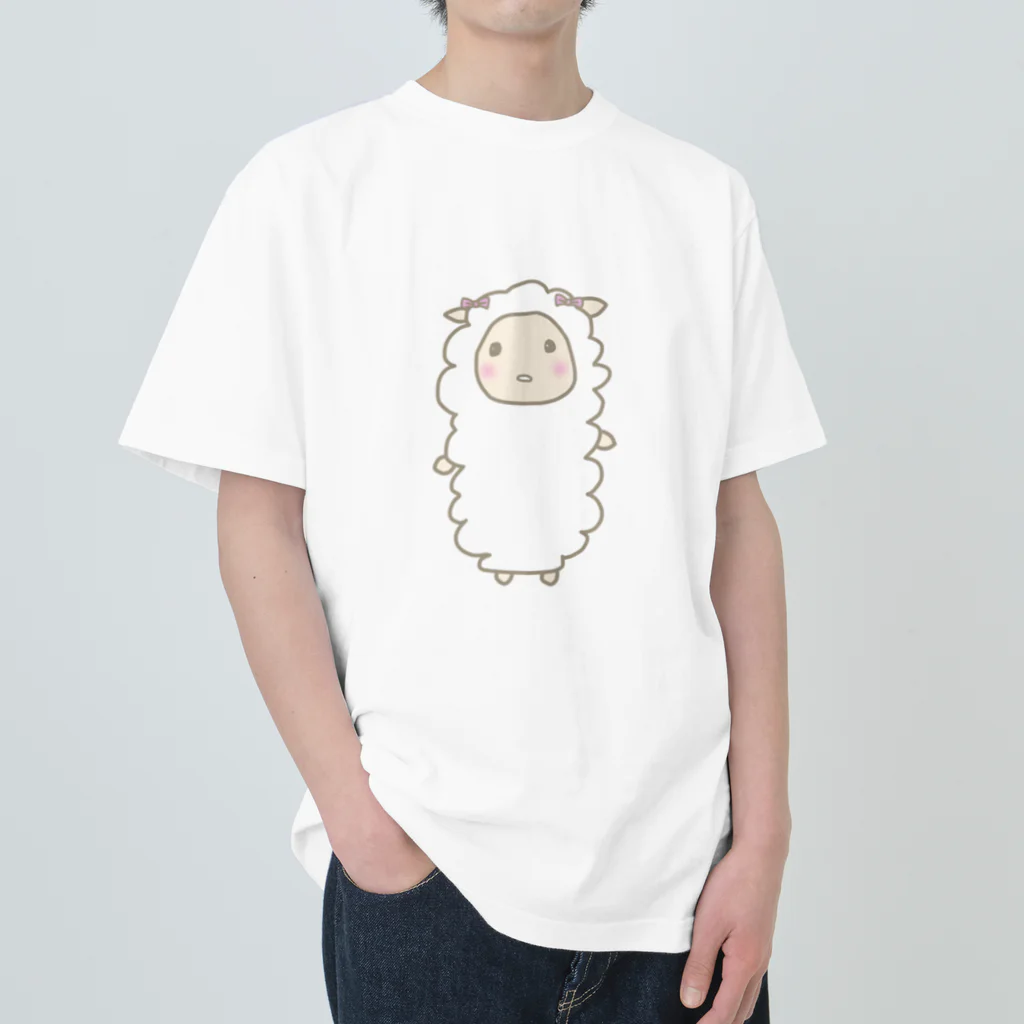 さきまるらんどの子羊のさちよ Heavyweight T-Shirt