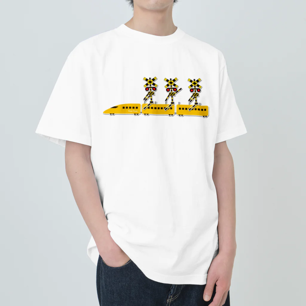 Fumi Fumiの電車に乗るFumiFumi ヘビーウェイトTシャツ