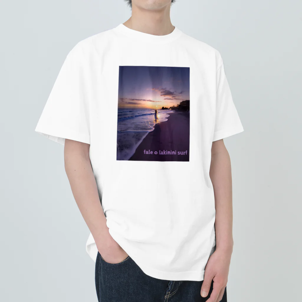 shoji'sのfale o lakinini surf akiya sunset ヘビーウェイトTシャツ