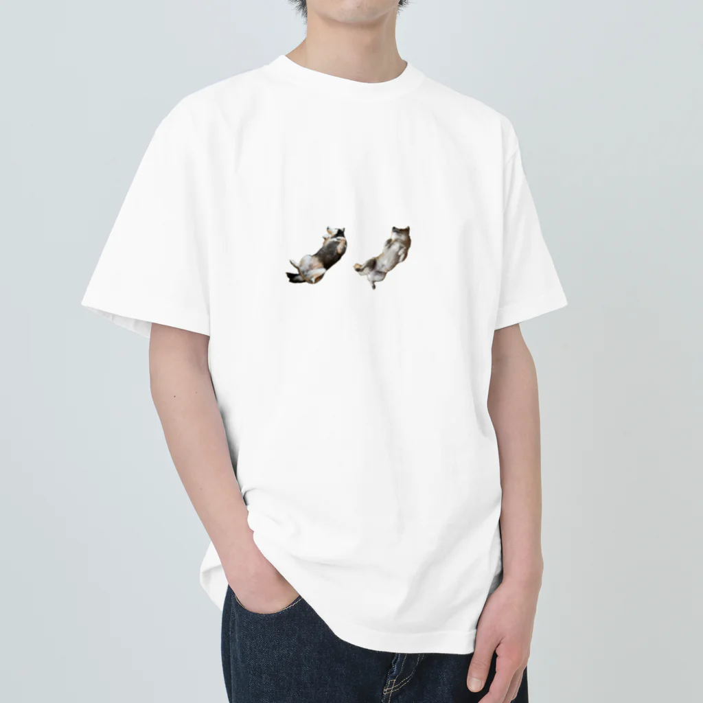 ロクサンの柴犬　寝 ヘビーウェイトTシャツ