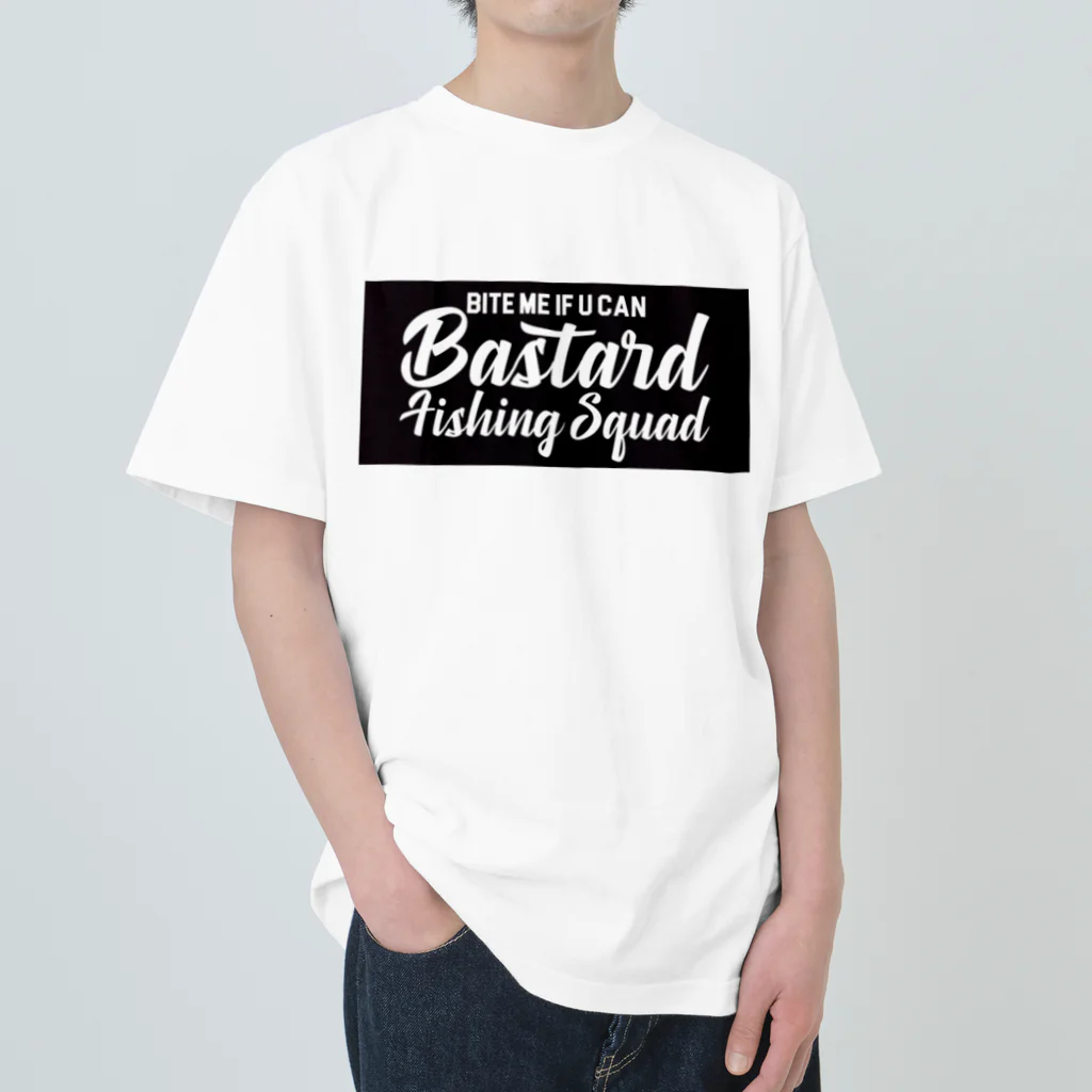 BASTARD FISHING SQUAD   Designed by KROのBFS LOGO Heavyweight T-Shirt