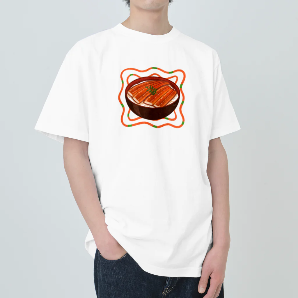 オカユのうな丼 ヘビーウェイトTシャツ