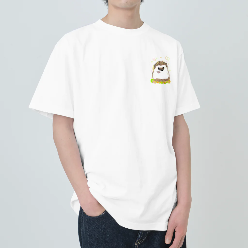 greetenのはりねずみ癒しアニマル Heavyweight T-Shirt