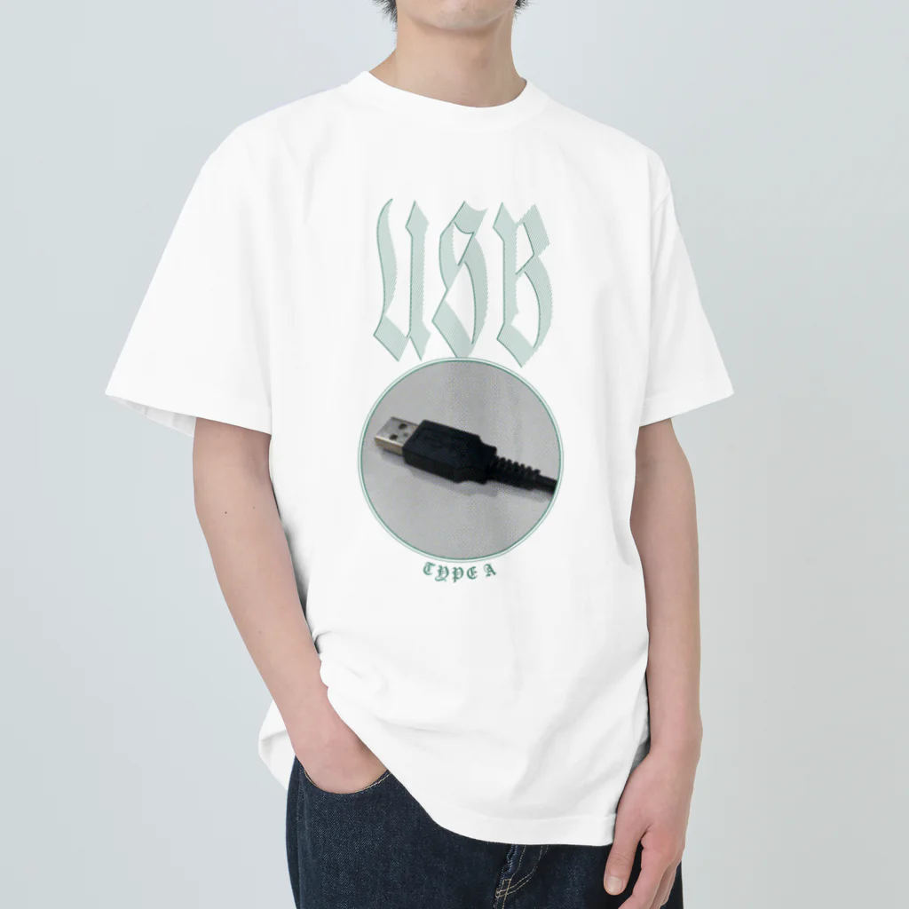 ZNCHのUSB type-A Heavyweight T-Shirt