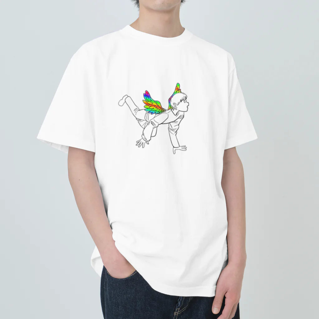 ﾕｳﾔｹの飛べる Heavyweight T-Shirt