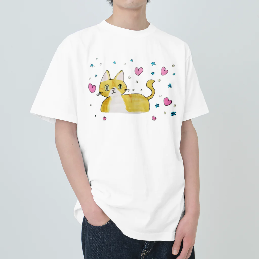 Japanese Catsの#06 Lovely Cats Heavyweight T-Shirt