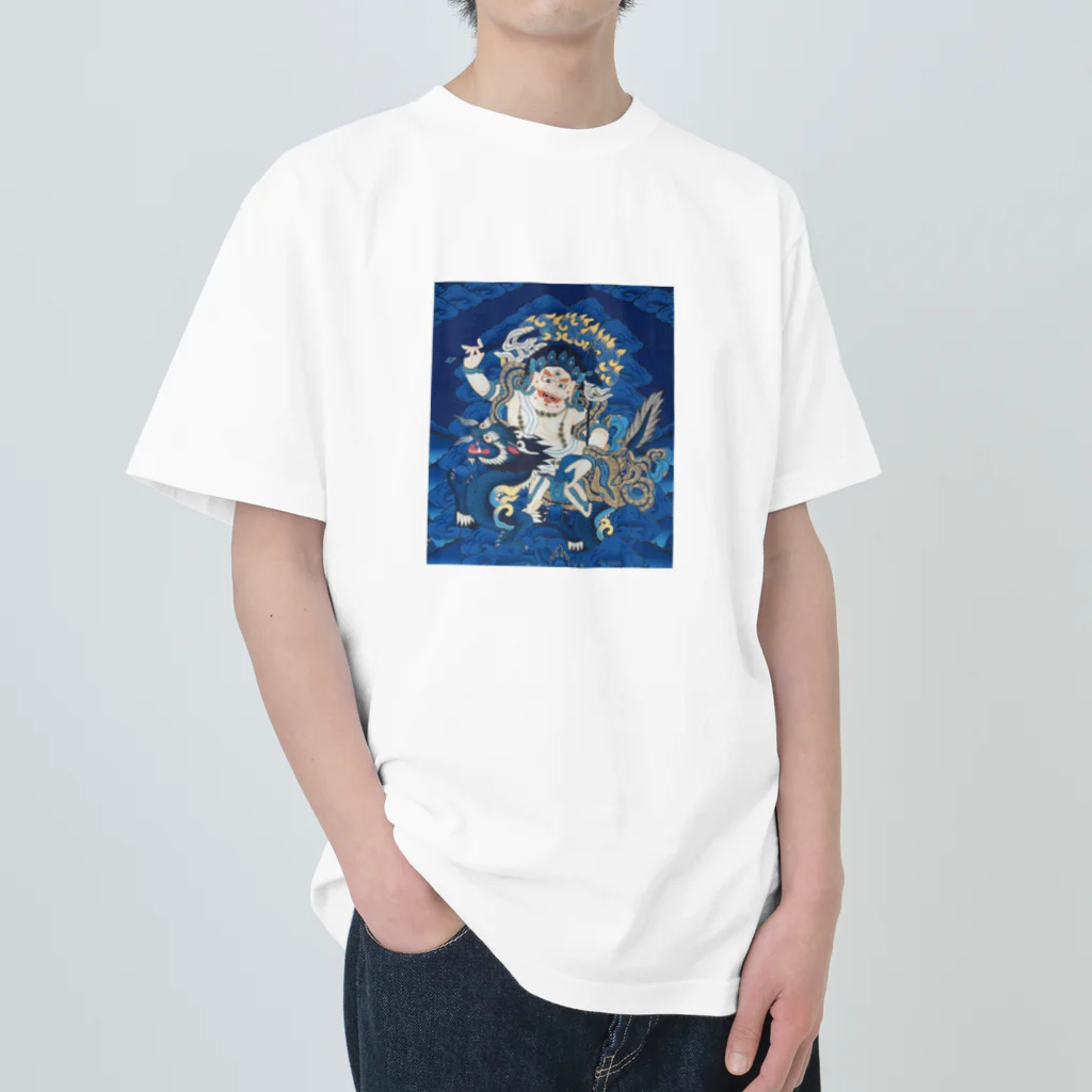 古いものが好きな人のイカつい仏さま⑵ Heavyweight T-Shirt