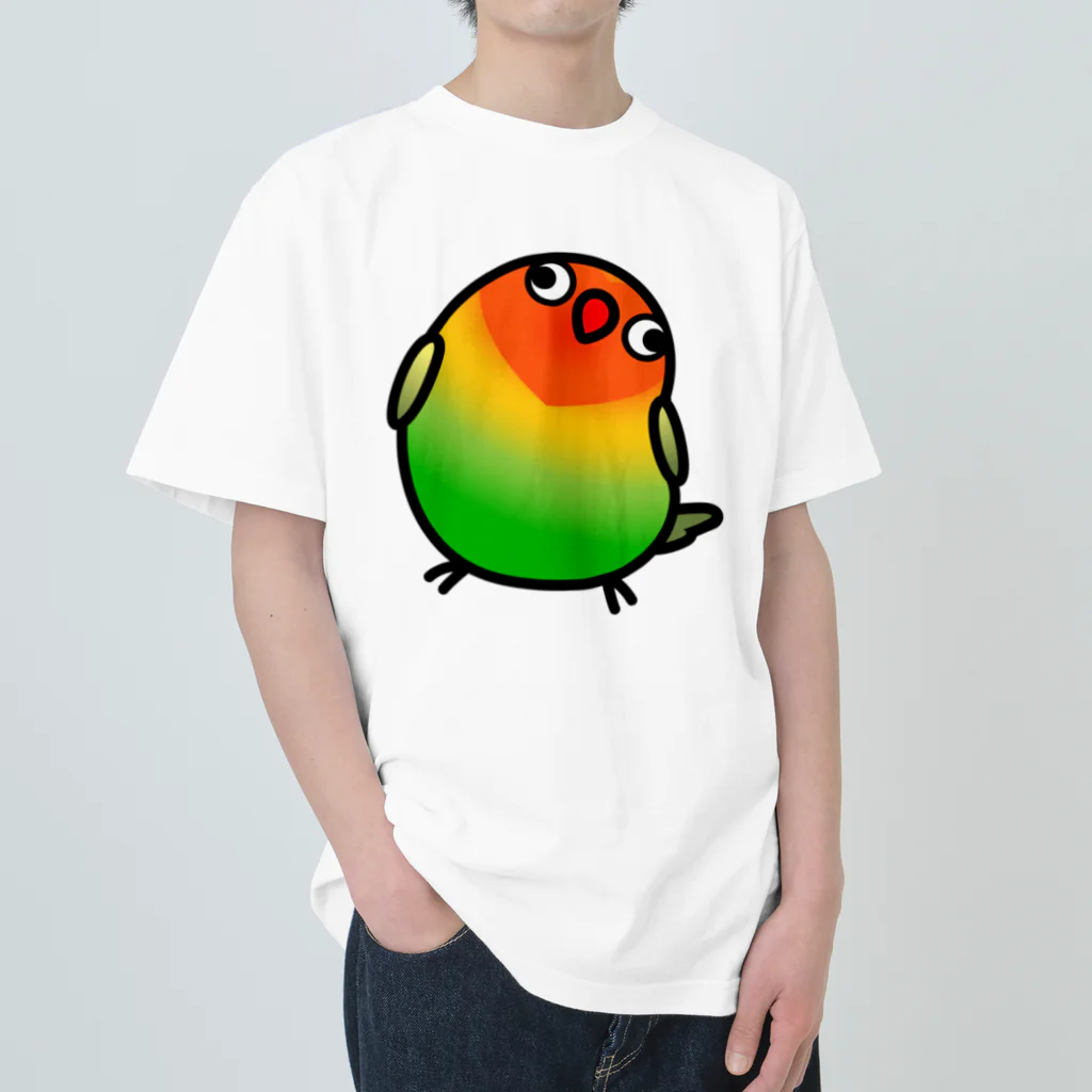 Cody the LovebirdのChubby Bird ルリゴシボタンインコ ヘビーウェイトTシャツ