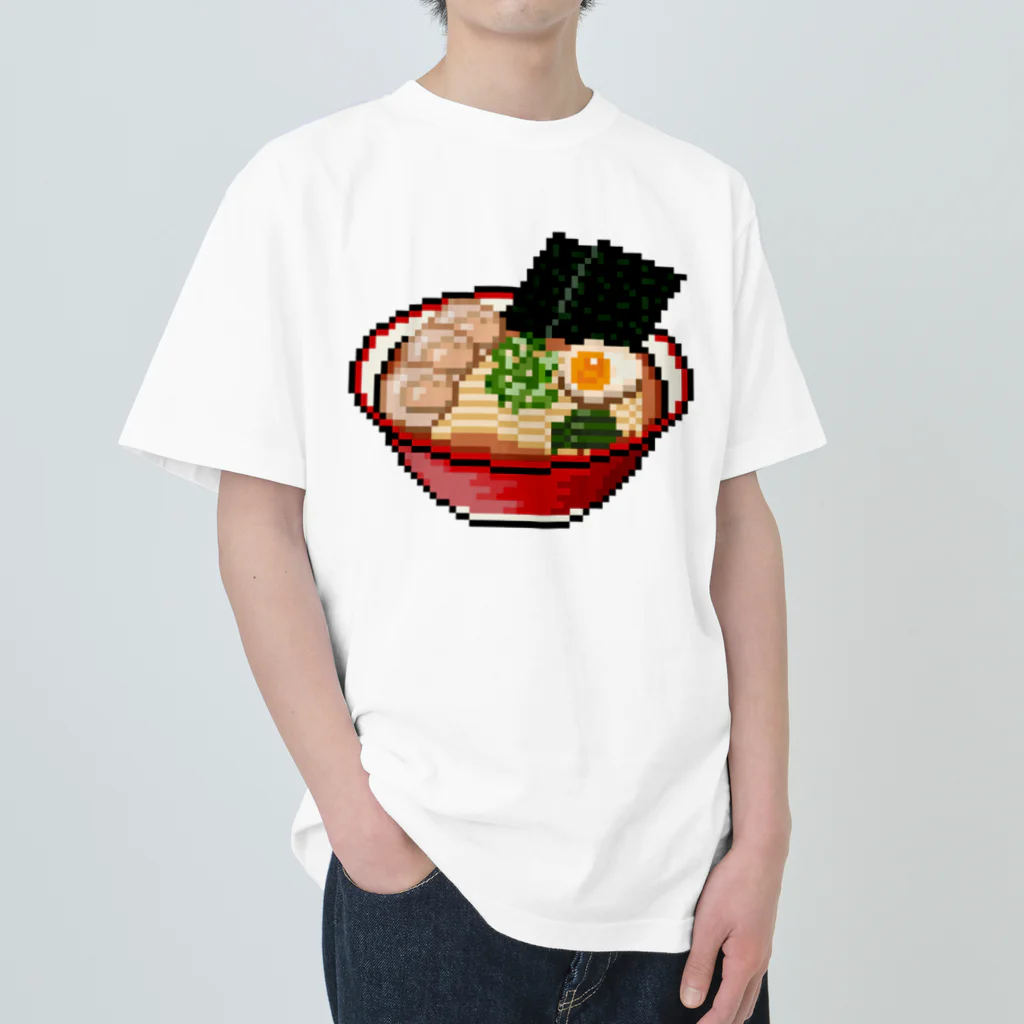 moguのラーメン【ドット】 ヘビーウェイトTシャツ