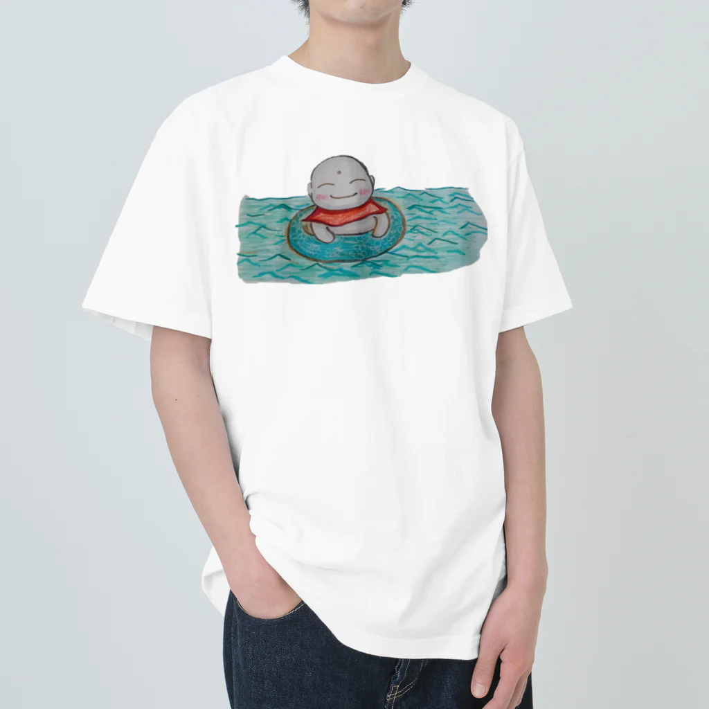 yu96の海おじぞうさん ヘビーウェイトTシャツ