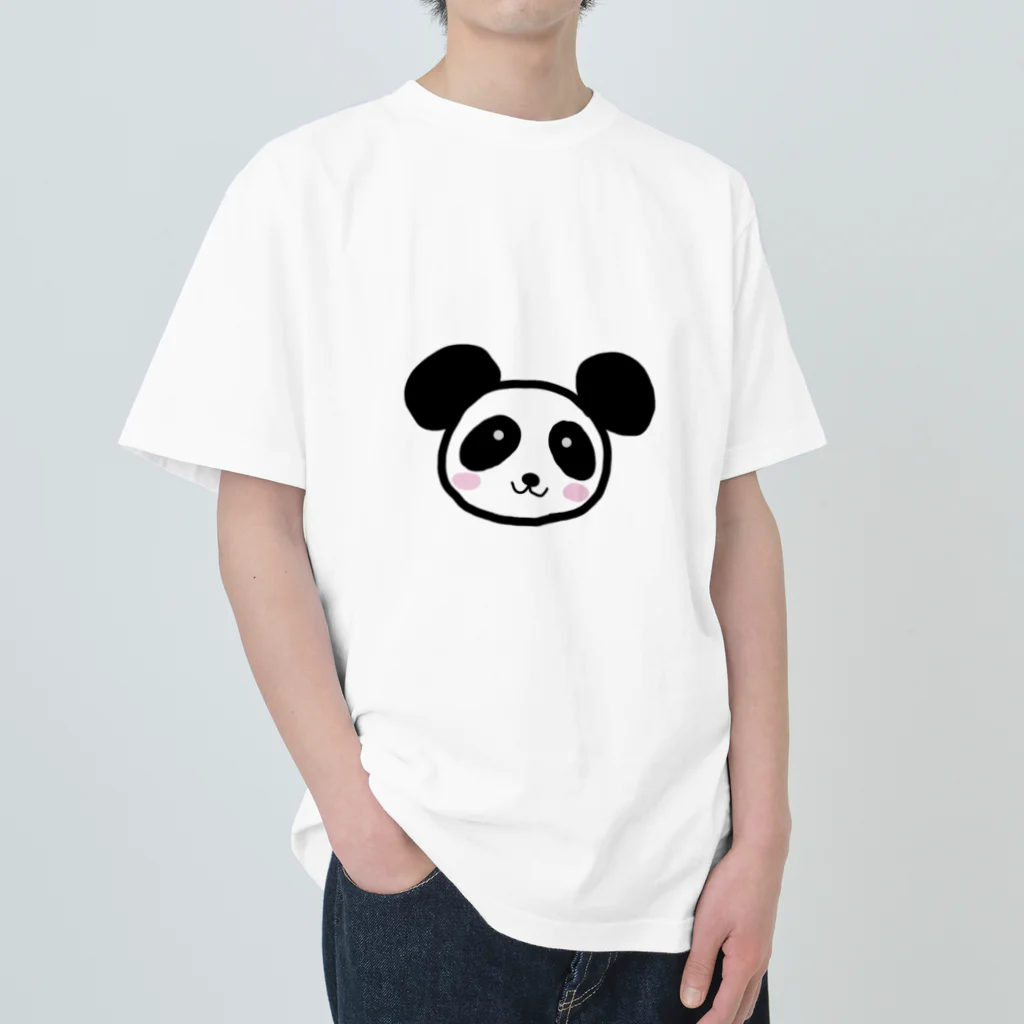 らぶたんのタレ目パンダくん Heavyweight T-Shirt