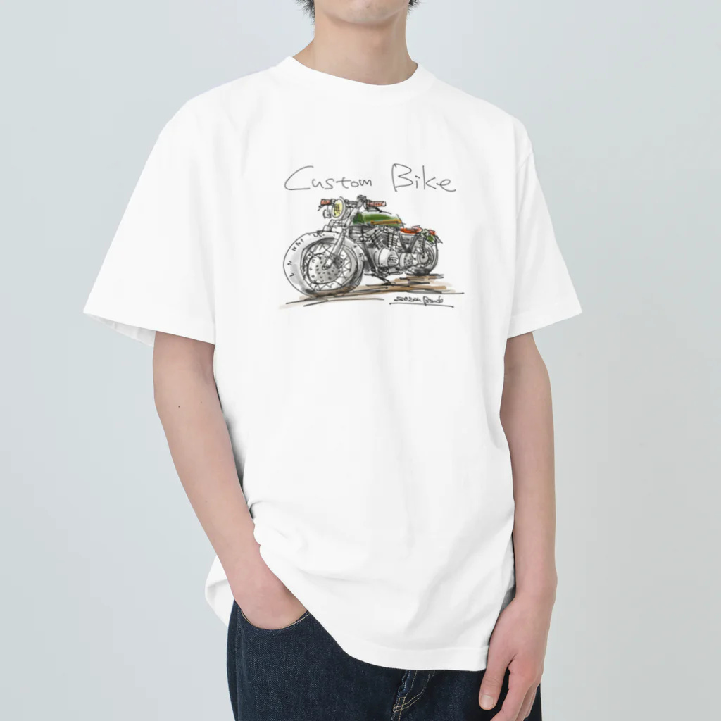 スタジオばんやのカスタムバイク　カラー ヘビーウェイトTシャツ