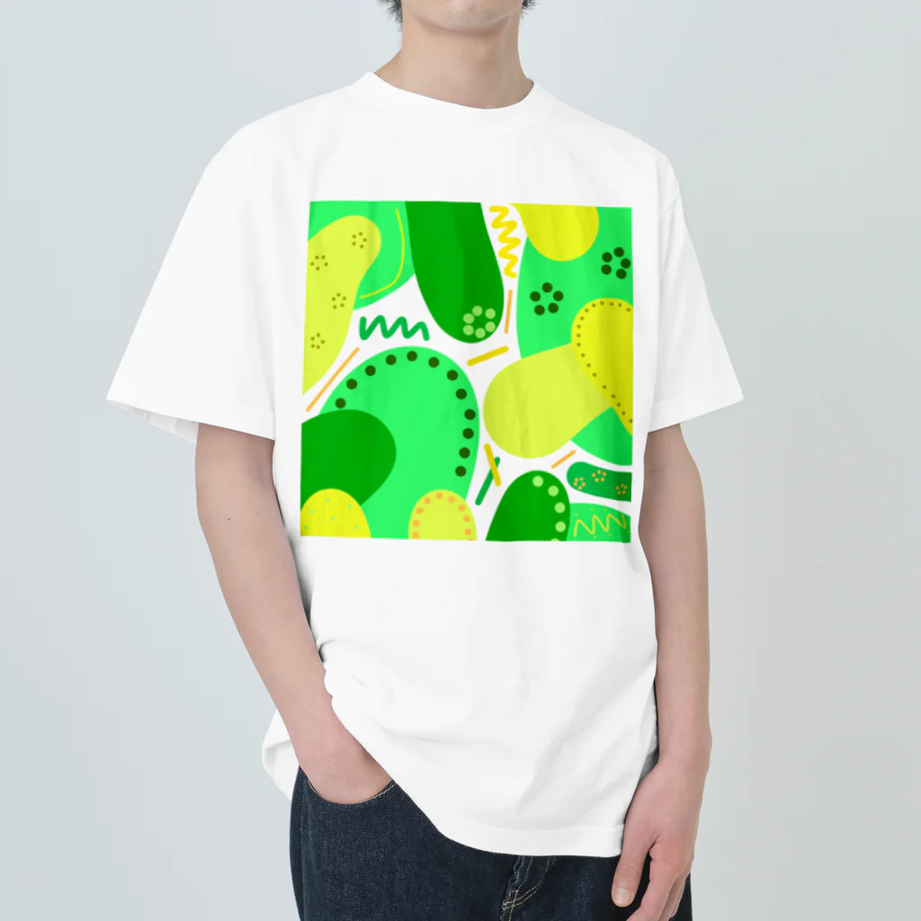 うにぽっぷこーんの森林（透過） Heavyweight T-Shirt