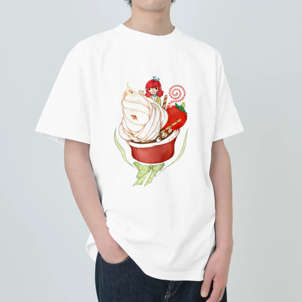 - LOVEBIRD -の召し上がれ Heavyweight T-Shirt
