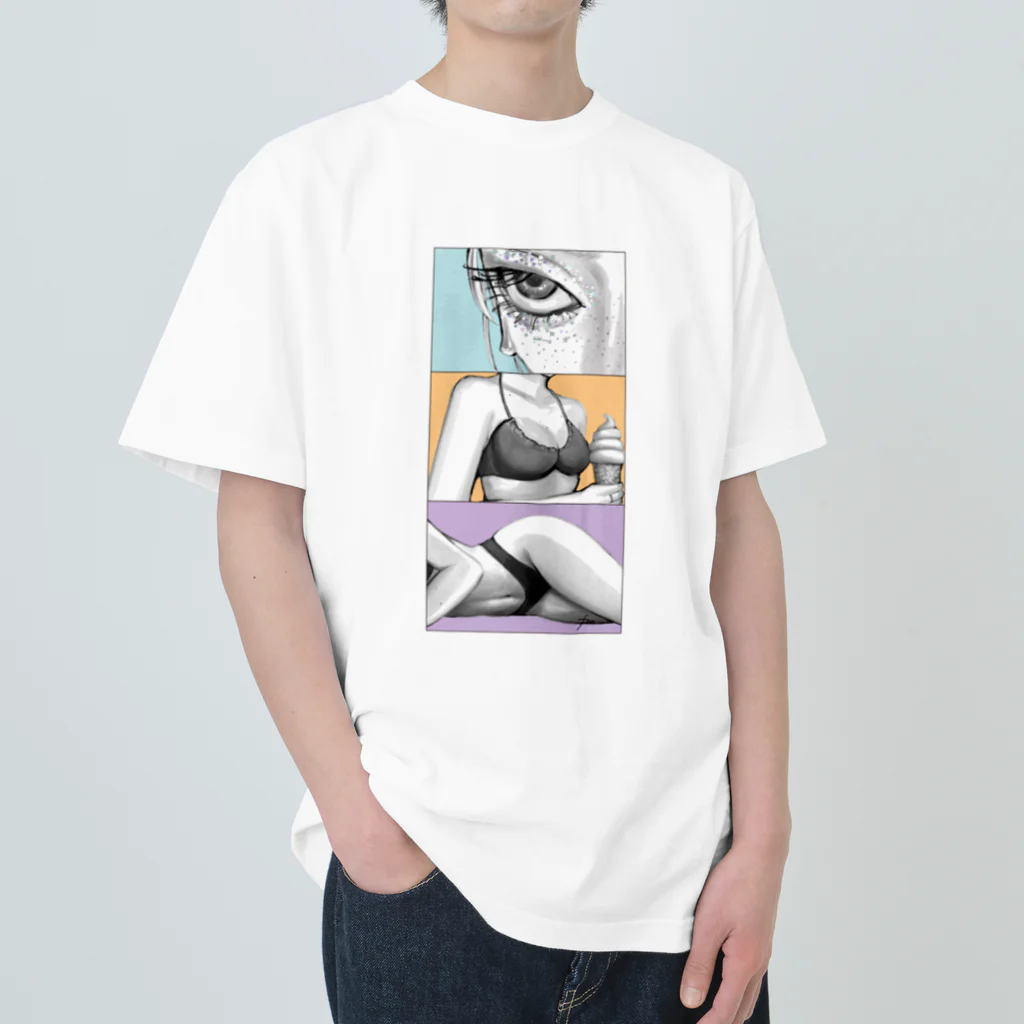 landoffooのsummerGirl ヘビーウェイトTシャツ