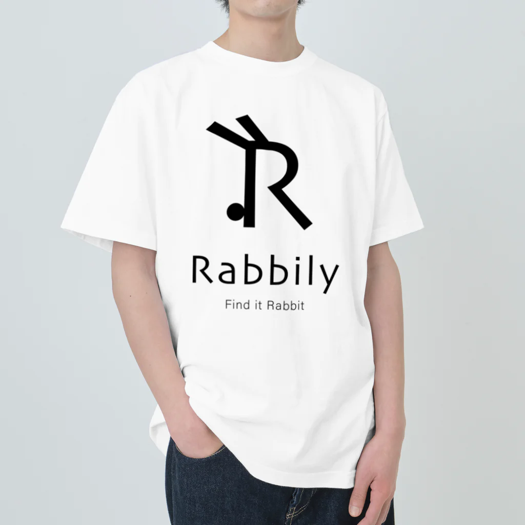 mukomaruのRabbily　Rogo+ ヘビーウェイトTシャツ