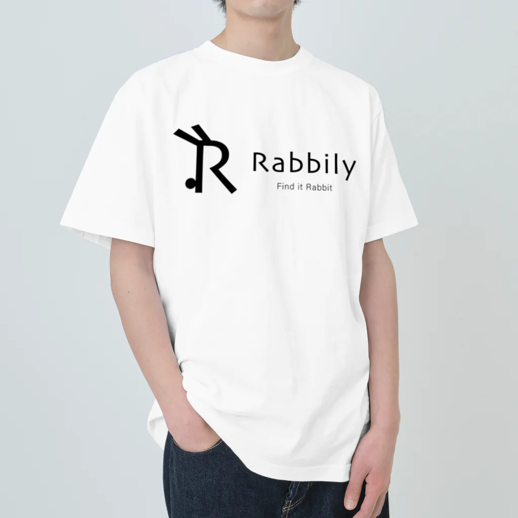 mukomaruのRabbily　Rogo+２ ヘビーウェイトTシャツ