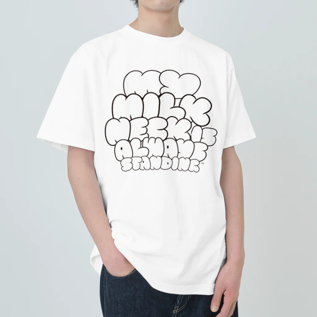 mographのmy milk neck is always standing. ヘビーウェイトTシャツ